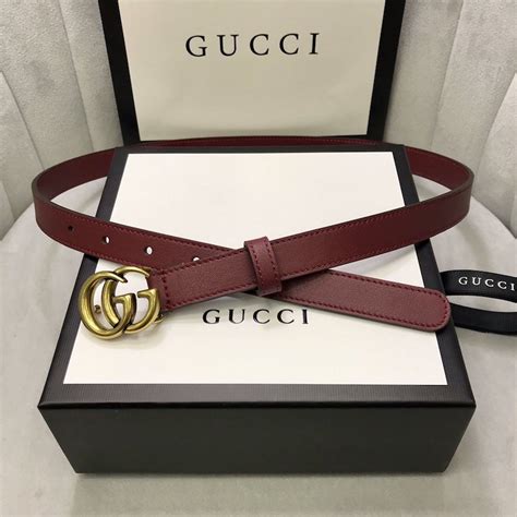 gucci belt burgundy